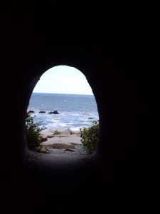 Underneath Claus' House and estate